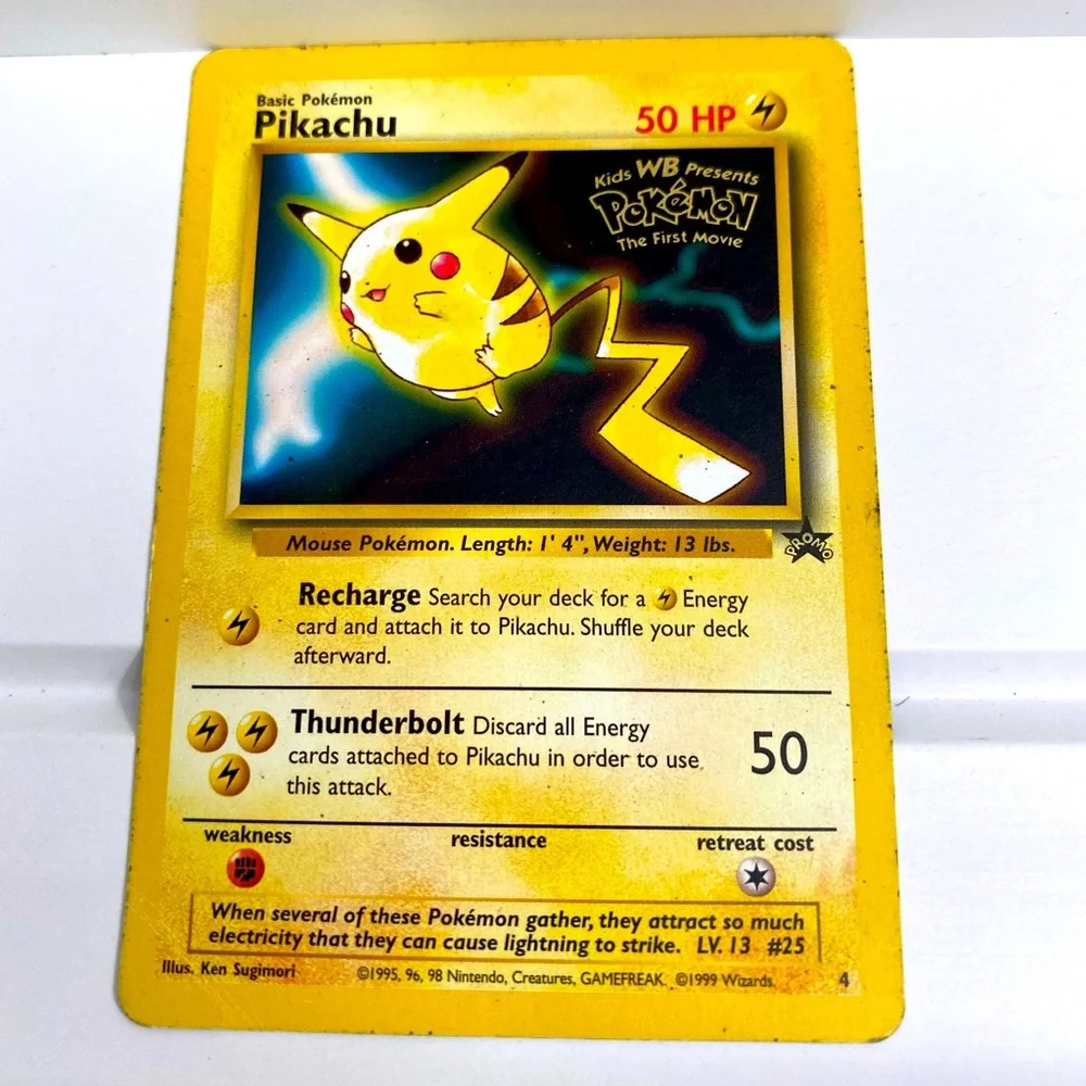 pokemon sticker cards Amada - Raichu & Slowpoke - Prism Holo Sticker Card main image 0